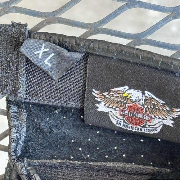 Vintage Harley Davidson Genuine Leather Black Riding Gloves Women’s XL - Picture 5 of 5